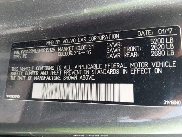 2017 VOLVO S90 T6 INSCRIPTION 2