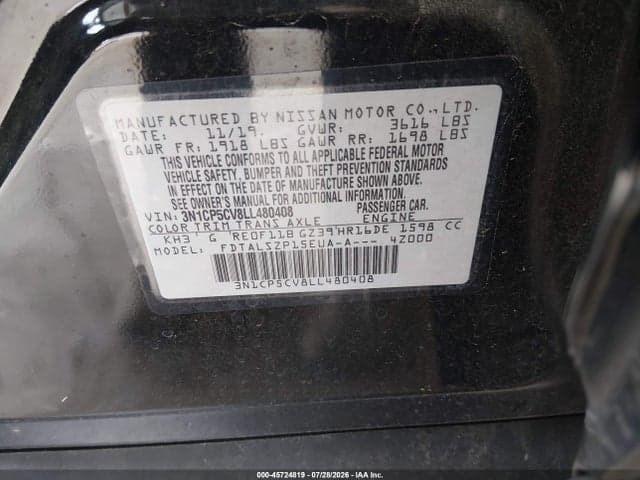 2020 NISSAN KICKS SV XTRONIC CVT 9