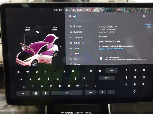 2020 TESLA MODEL Y LONG RANGE DUAL MOTOR ALL-WHEEL DRIVE 7