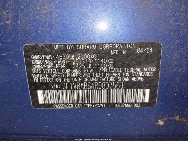 2024 SUBARU WRX 9