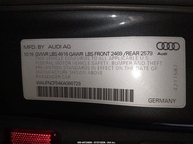2019 AUDI A5 45 PREMIUM 9