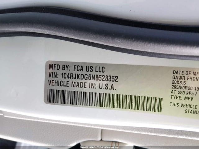 2022 JEEP GRAND CHEROKEE L OVERLAND 4X4 9