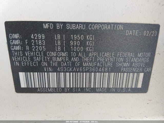 2023 SUBARU IMPREZA PREMIUM 9