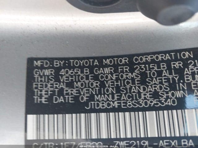 2025 TOYOTA COROLLA HYBRID LE 9