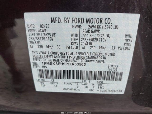 2023 FORD EXPLORER LIMITED 9