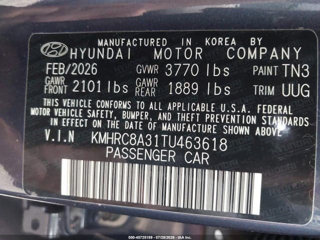2026 HYUNDAI VENUE SEL W/TWO-TONE ROOF 9