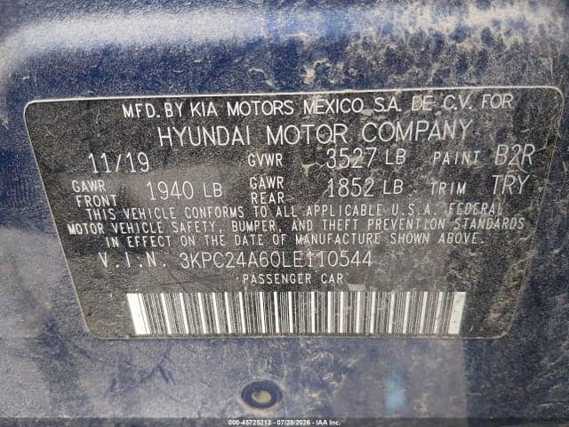 2020 HYUNDAI ACCENT SE 9
