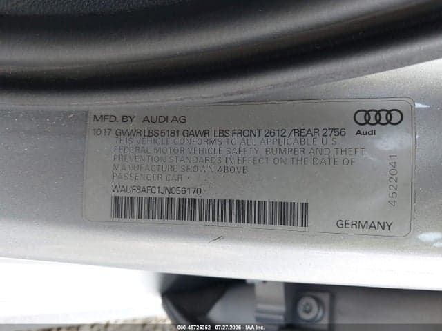 2018 AUDI A6 2.0T SPORT 9