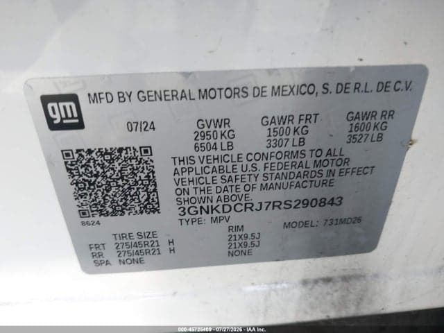 2024 CHEVROLET BLAZER EV EAWD RS 9