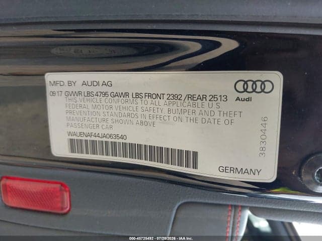 2018 AUDI A4 2.0T PREMIUM/2.0T TECH PREMIUM 9