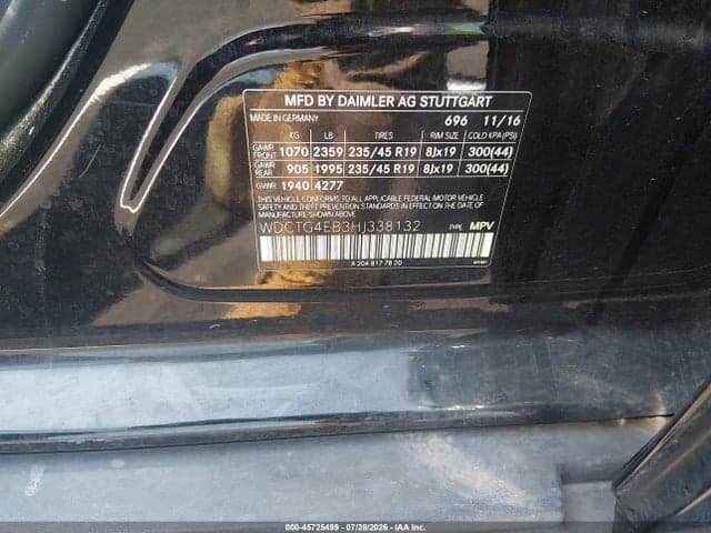 2017 MERCEDES-BENZ GLA 250 9