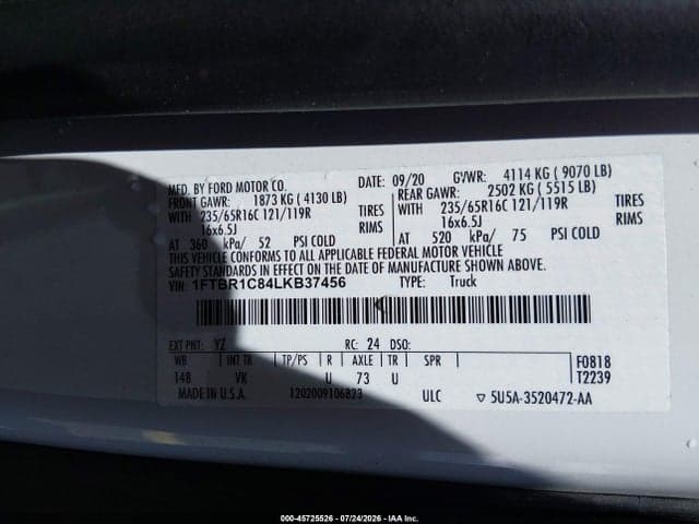 2020 FORD TRANSIT-250 9
