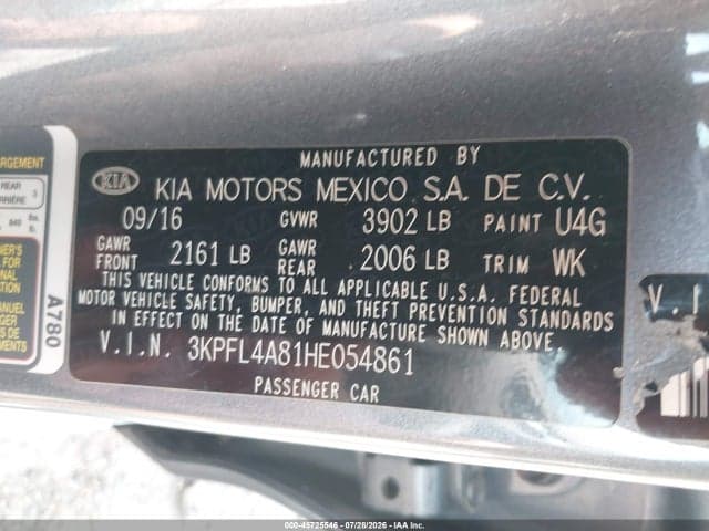 2017 KIA FORTE EX 9