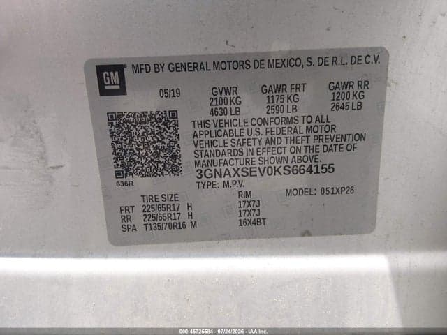 2019 CHEVROLET EQUINOX LS 9