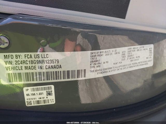 2022 CHRYSLER PACIFICA TOURING L 9