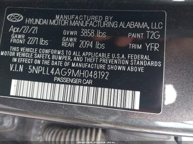 2021 HYUNDAI ELANTRA SE 9