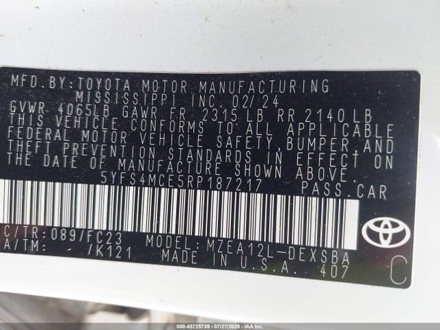 2024 TOYOTA COROLLA SE 9