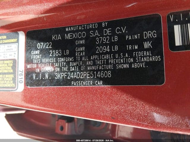 2023 KIA FORTE LXS 9