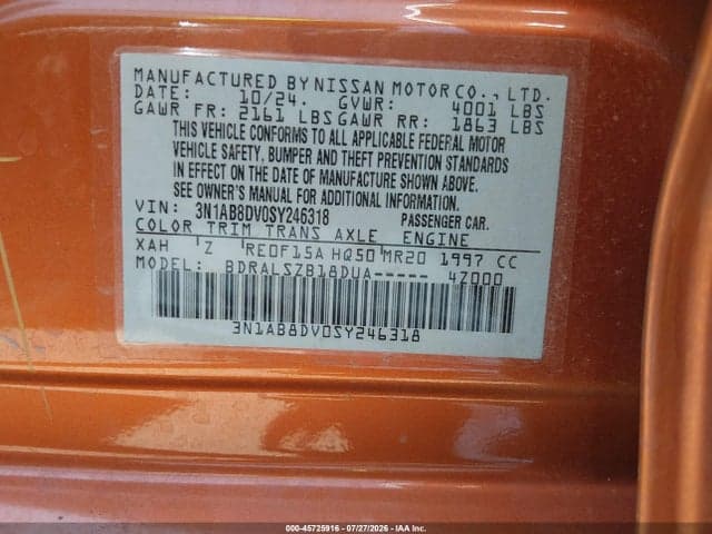 2025 NISSAN SENTRA SR 9