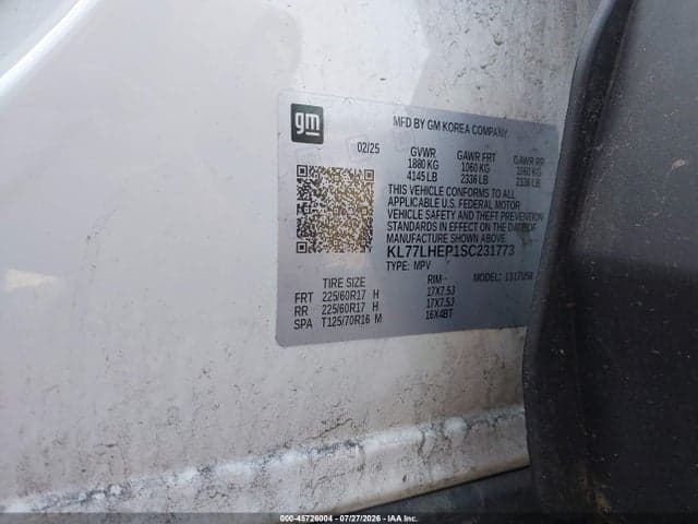 2025 CHEVROLET TRAX FWD LT 9