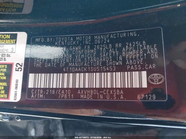 2025 TOYOTA CAMRY SE 9
