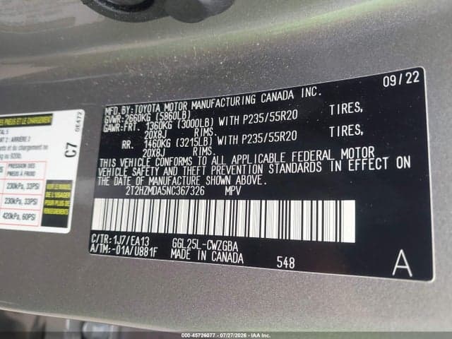 2022 LEXUS RX 350 9
