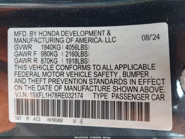 2024 HONDA CIVIC EX-L 9