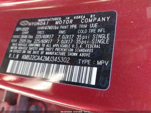 2021 HYUNDAI TUCSON SE 9