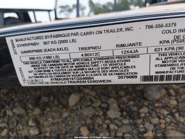 2026 CARR TRAILER 9