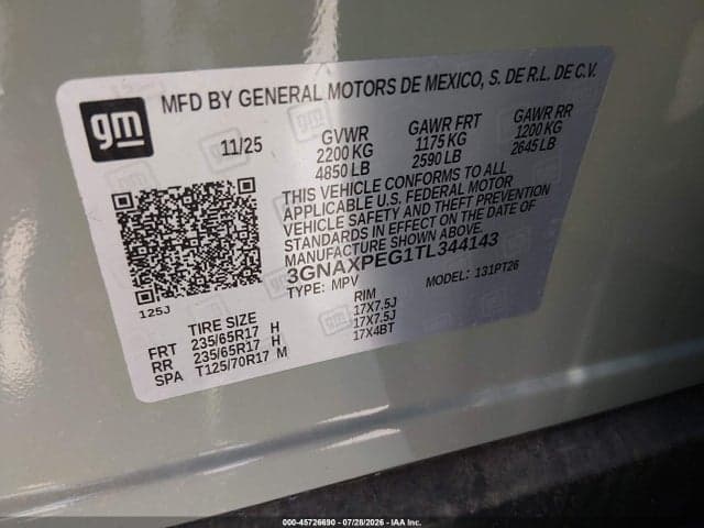 2026 CHEVROLET EQUINOX AWD LT 9