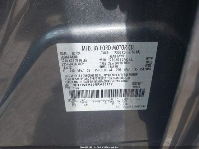 2024 FORD MAVERICK LARIAT 9