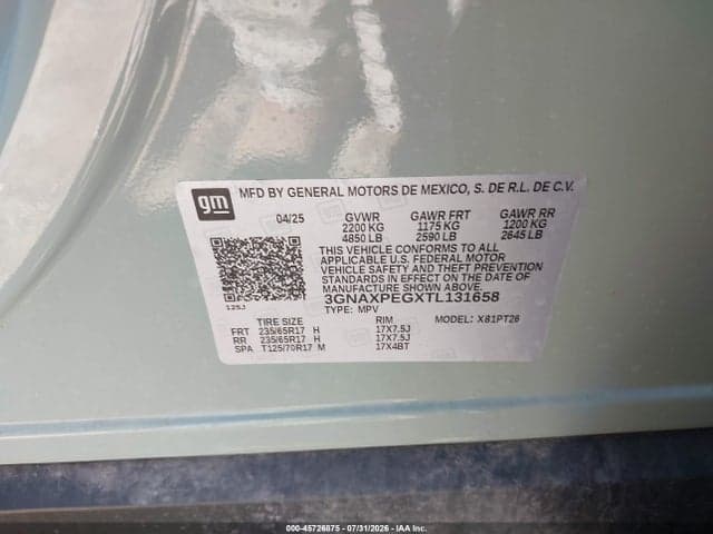 2026 CHEVROLET EQUINOX AWD LT 9