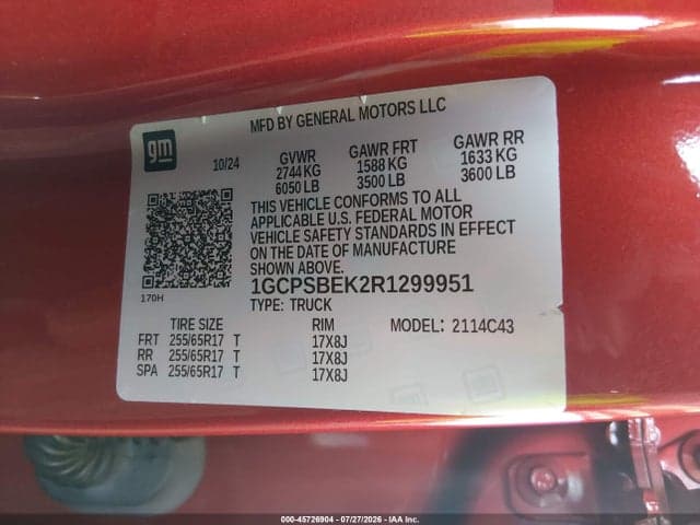 2024 CHEVROLET COLORADO 2WD WT 9
