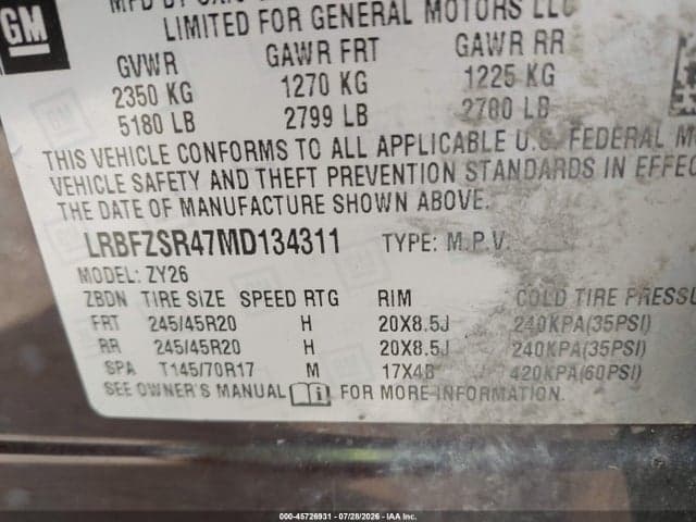 2021 BUICK ENVISION AWD AVENIR 9