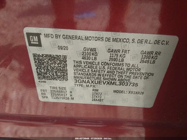 2021 CHEVROLET EQUINOX AWD LT 9