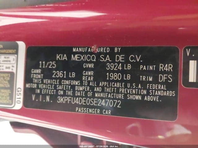 2025 KIA K4 EX 9