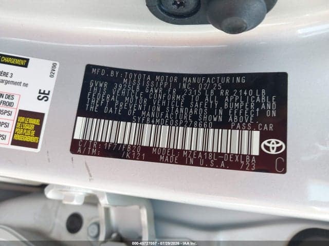 2025 TOYOTA COROLLA LE 9