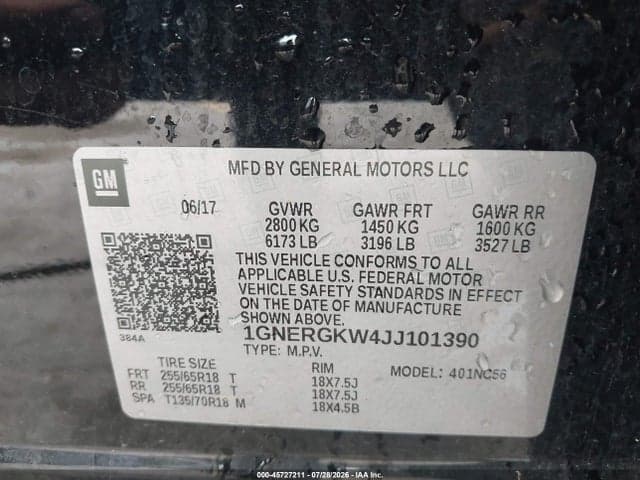 2018 CHEVROLET TRAVERSE LT CLOTH 9