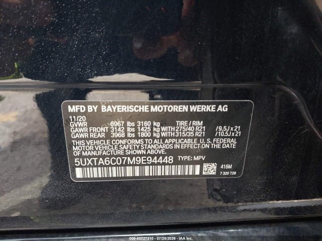 2021 BMW X5 PHEV XDRIVE45E 9