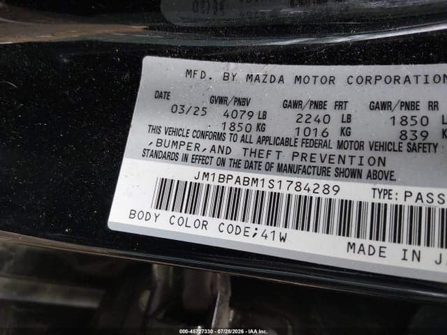 2025 MAZDA MAZDA3 2.5 S SELECT SPORT 9