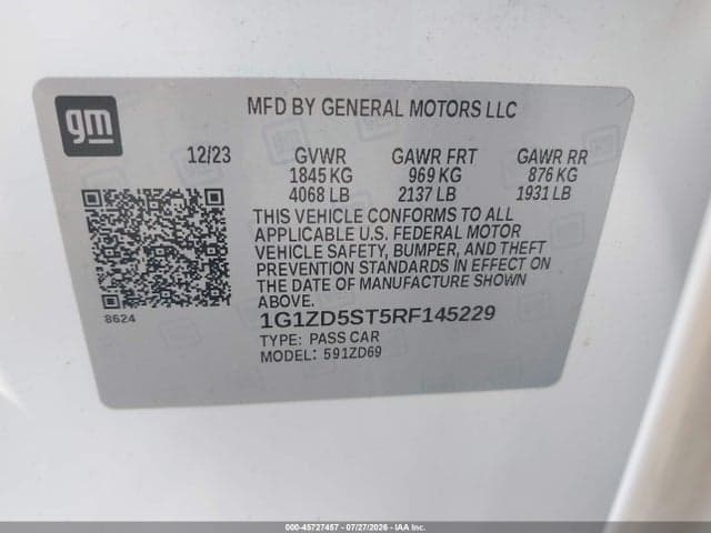 2024 CHEVROLET MALIBU FWD 1LT 9