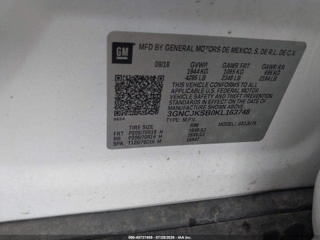 2019 CHEVROLET TRAX LS 9