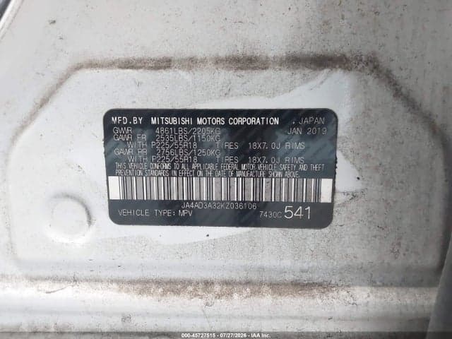 2019 MITSUBISHI OUTLANDER SEL 9