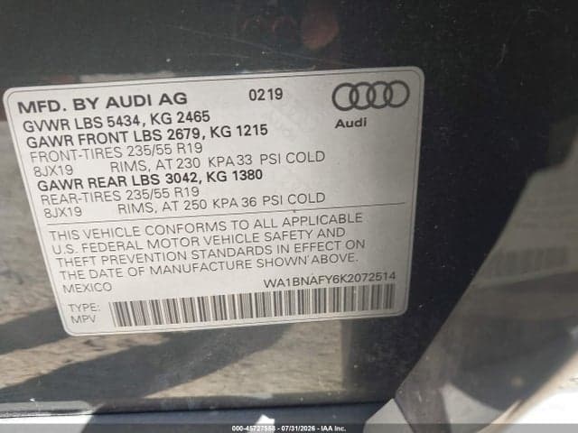 2019 AUDI Q5 45 PREMIUM 9