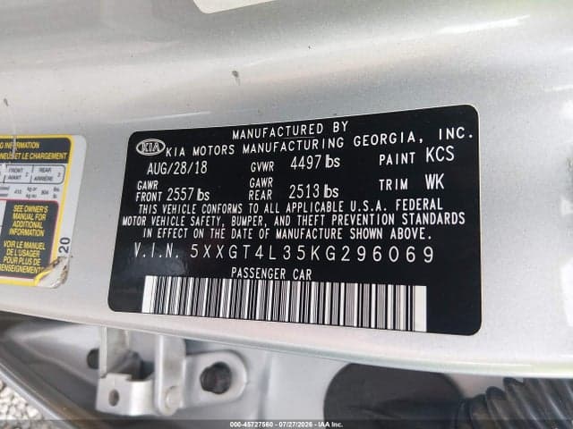 2019 KIA OPTIMA LX 9