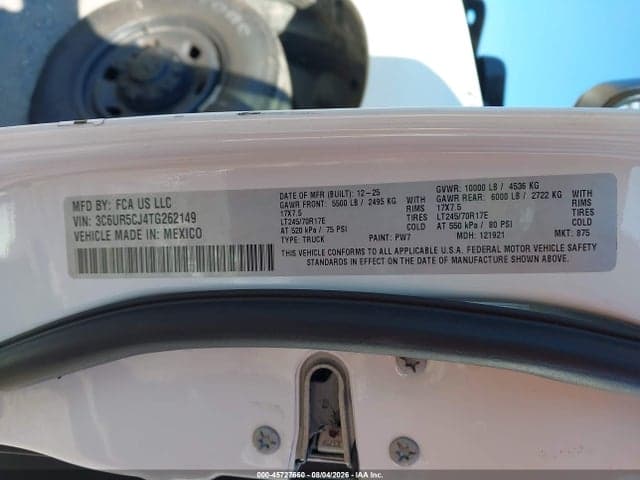 2026 RAM 2500 TRADESMAN 4X4 6'4 BOX 9