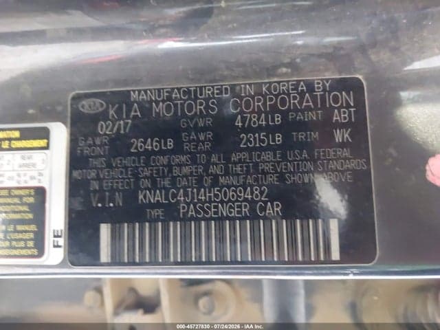 2017 KIA CADENZA LIMITED 5