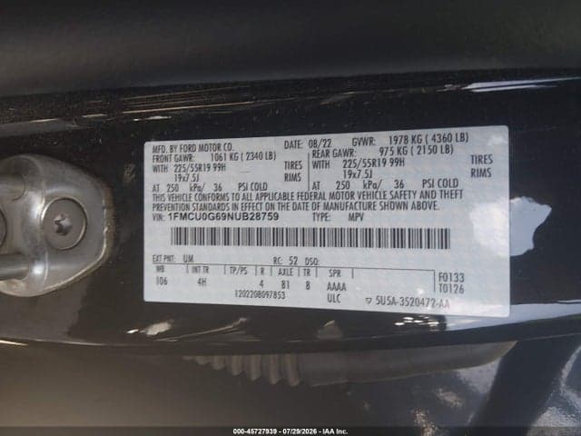 2022 FORD ESCAPE SE 9