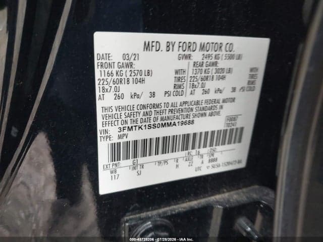 2021 FORD MUSTANG MACH-E SELECT 9