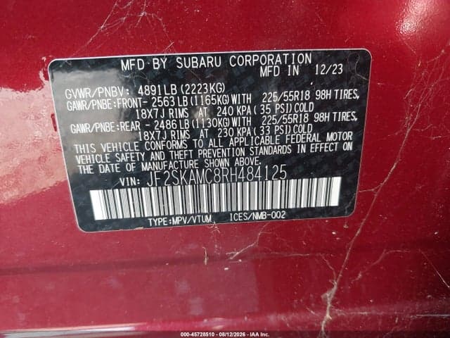 2024 SUBARU FORESTER TOURING 9